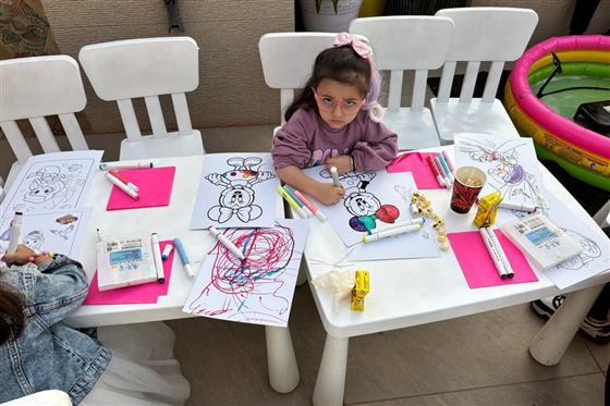 Colouring Station — Meaura Events activity