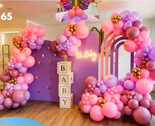 Rainbow Butterfly Grand Birthday decoration by Meaura Events