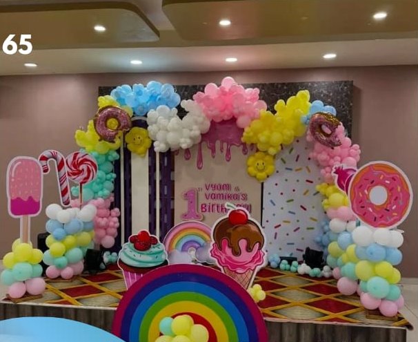 Candyland Celebration Birthday decoration by Meaura Events