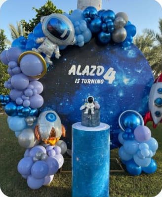 Round Ring Theme Birthday decoration by Meaura Events