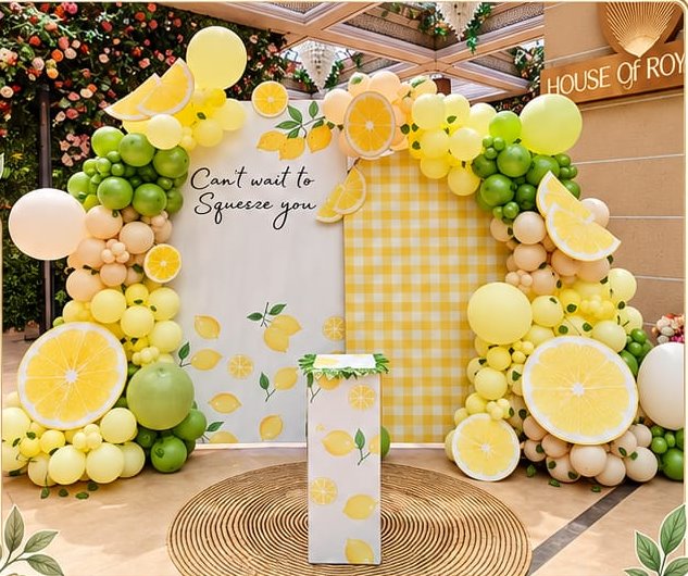 Sweet Citrus Baby Shower decoration by Meaura Events